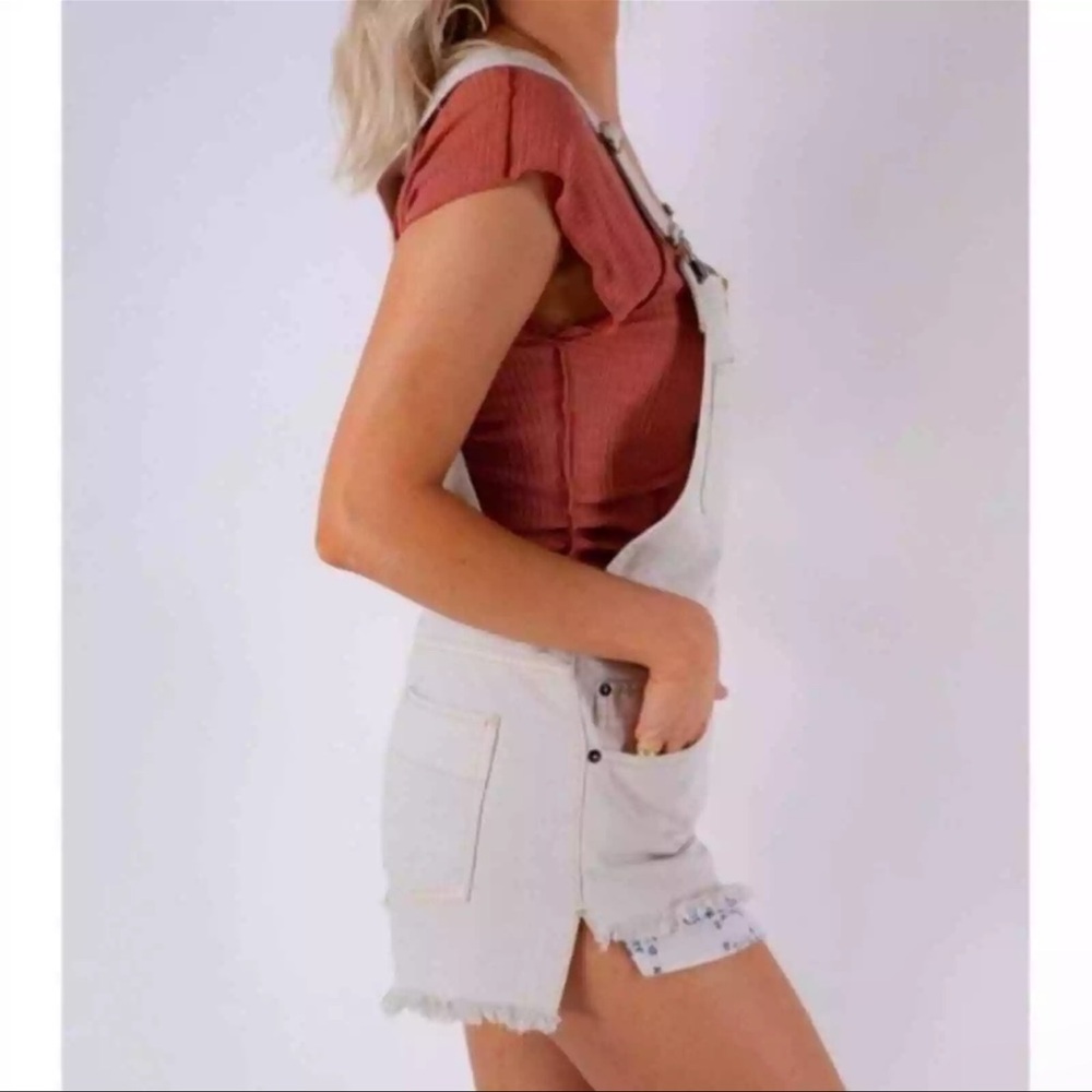 Free People We The Free Sunkissed Shortalls (NWOT) - Picture 4 of 9